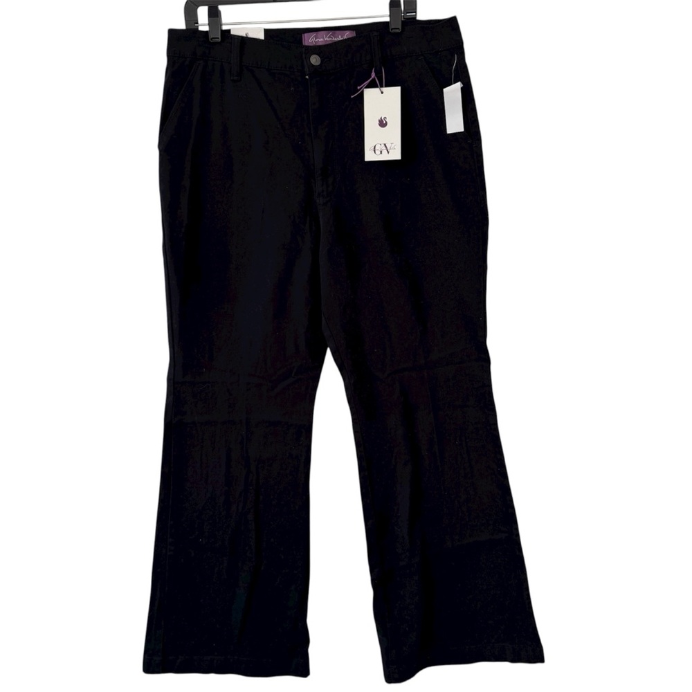 Gloria Vanderbilt Black Flare Trouser